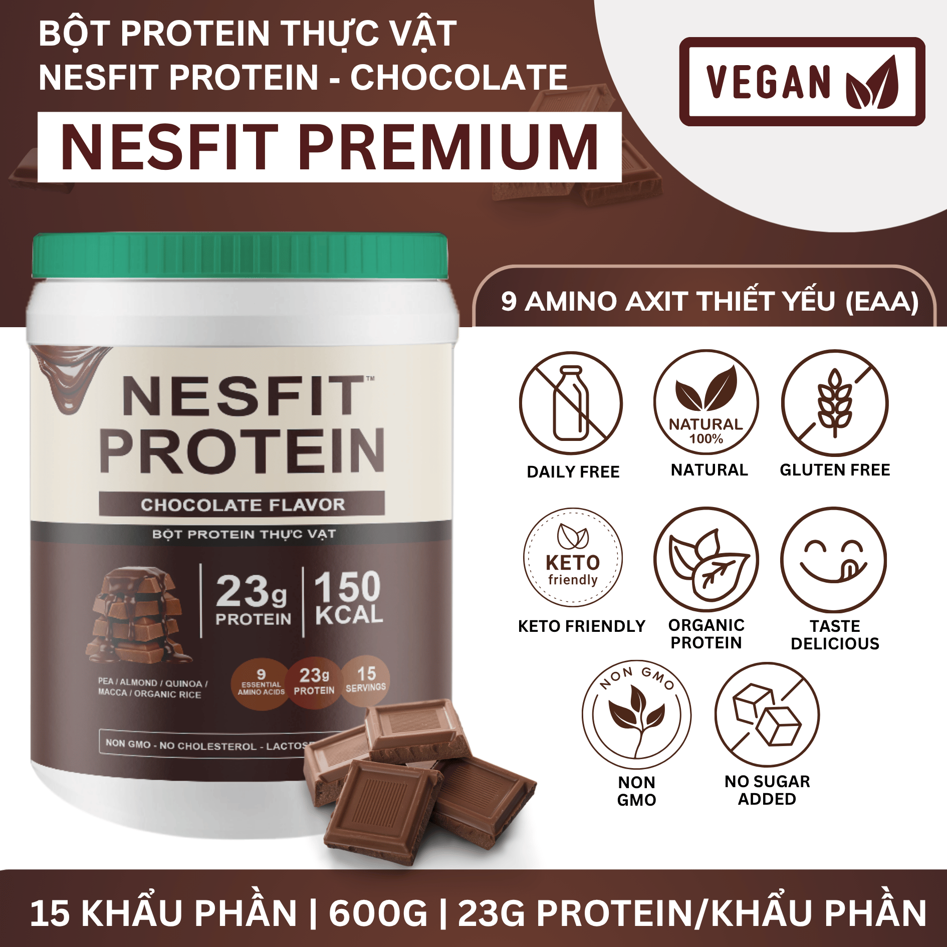 BỘT PROTEIN THỰC VẬT NESFIT PROTEIN - Ảnh 6